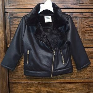OshKosh faux leather and fur jacket